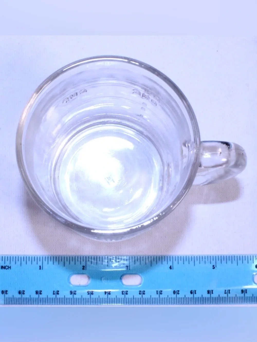 Antique Anchor Hocking Glass Measuring Mug with Handle - Transparent ONE CUP